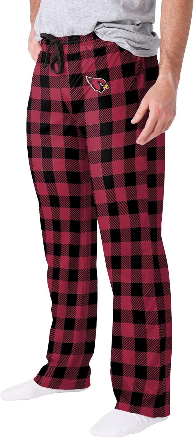 FOCO Men's NFL Team Logo Buffalo Check Lounge Pants for Comfort