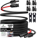 Twin Wire 40 ft Solar Extension Cable 10AWG with IP67 Connectors