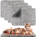 Self Warming Cat Bed 4 Pack - Washable Thermal Pet Pads 23 x 35 in