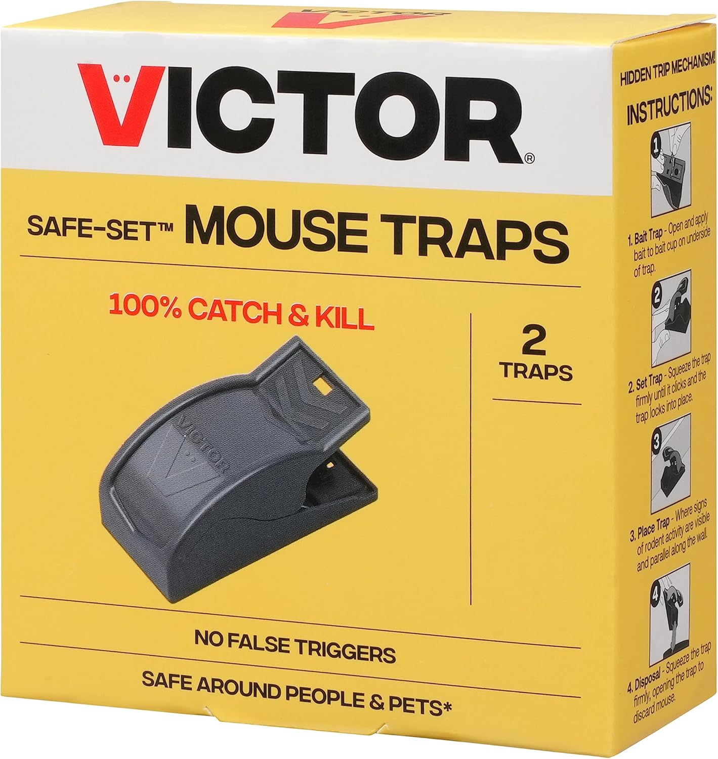 Victor Easy-Set Power Kill Mouse Trap Duo