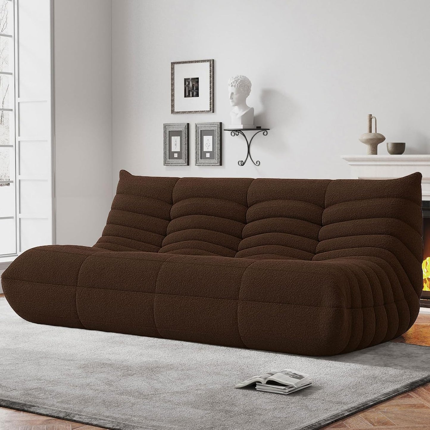 Bean Bag Chairs for Adults - Comfy Memory Foam Couch for Reading