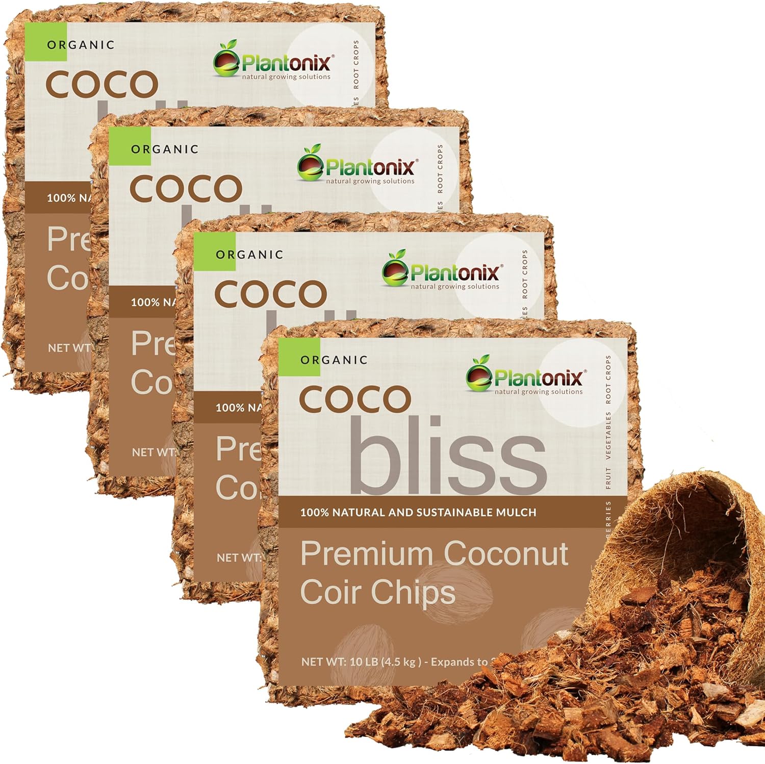 Organic Coco Chips for Plants - Sustainable Soil Amendment