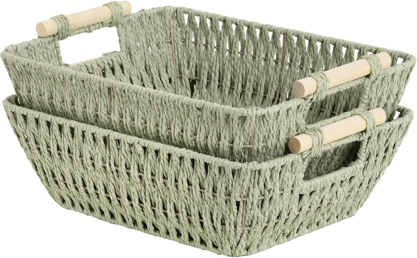 StorageWorks Large Wicker Storage Basket for Organizing Essentials