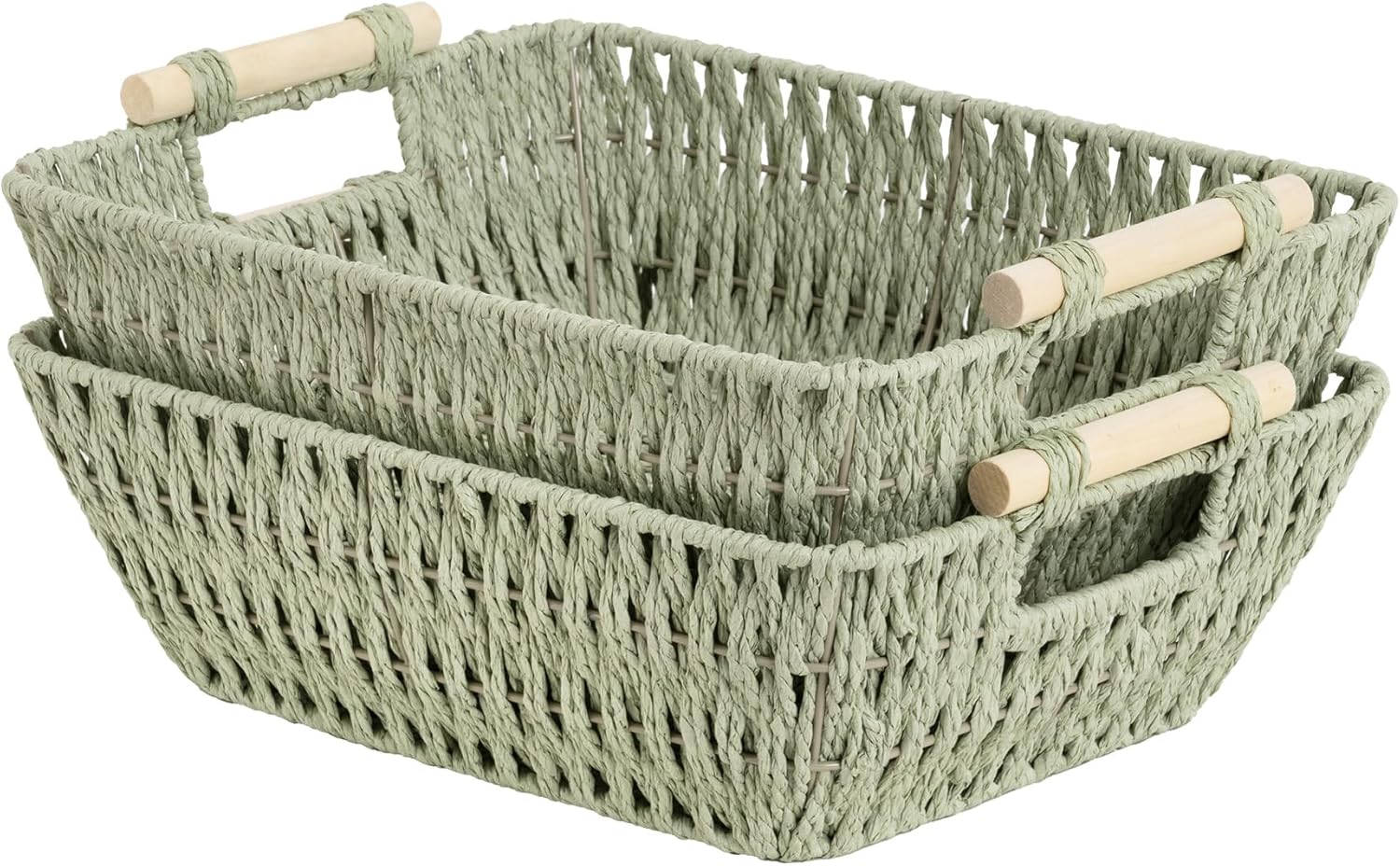 StorageWorks Large Wicker Storage Basket for Organizing Essentials