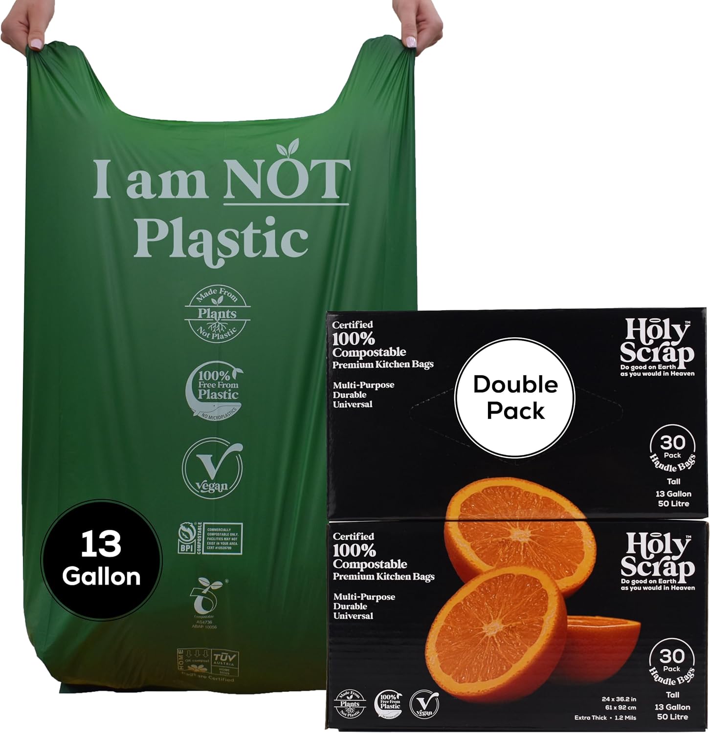 Extra Large Compostable Trash Bags for Eco-Friendly Waste Disposal