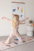 Kids Sesame Street Yoga Mat for Kids Printed Lightweight Non-Slip Mat