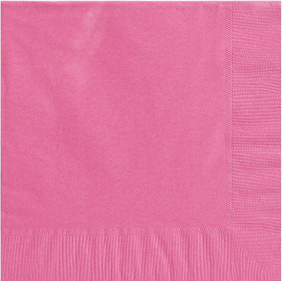Amscan Bright Pink Beverage Napkins for Stylish Events