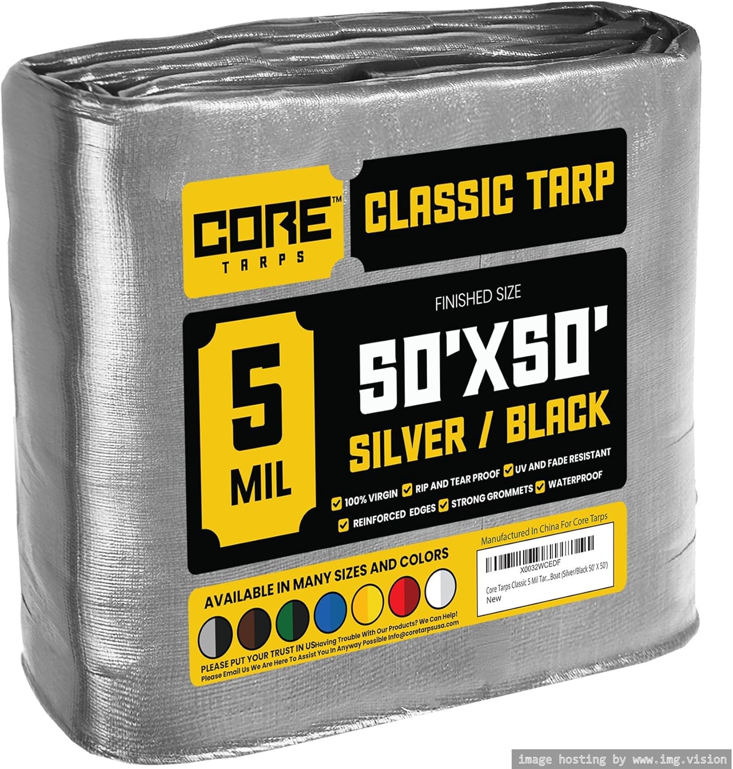 Core Tarps Classic 5 Mil Tarp Cover for All Weather Needs