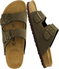CUSHIONAIRE Lane Cork Footbed Mens Sandals for Ultimate Comfort