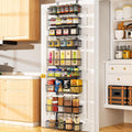 9-Tier Over The Door Pantry Organizer Black - Space Saving Rack
