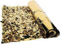 Gold Metallic Floral Sheeting Backdrop - Party Decor 3 ft x 15 ft