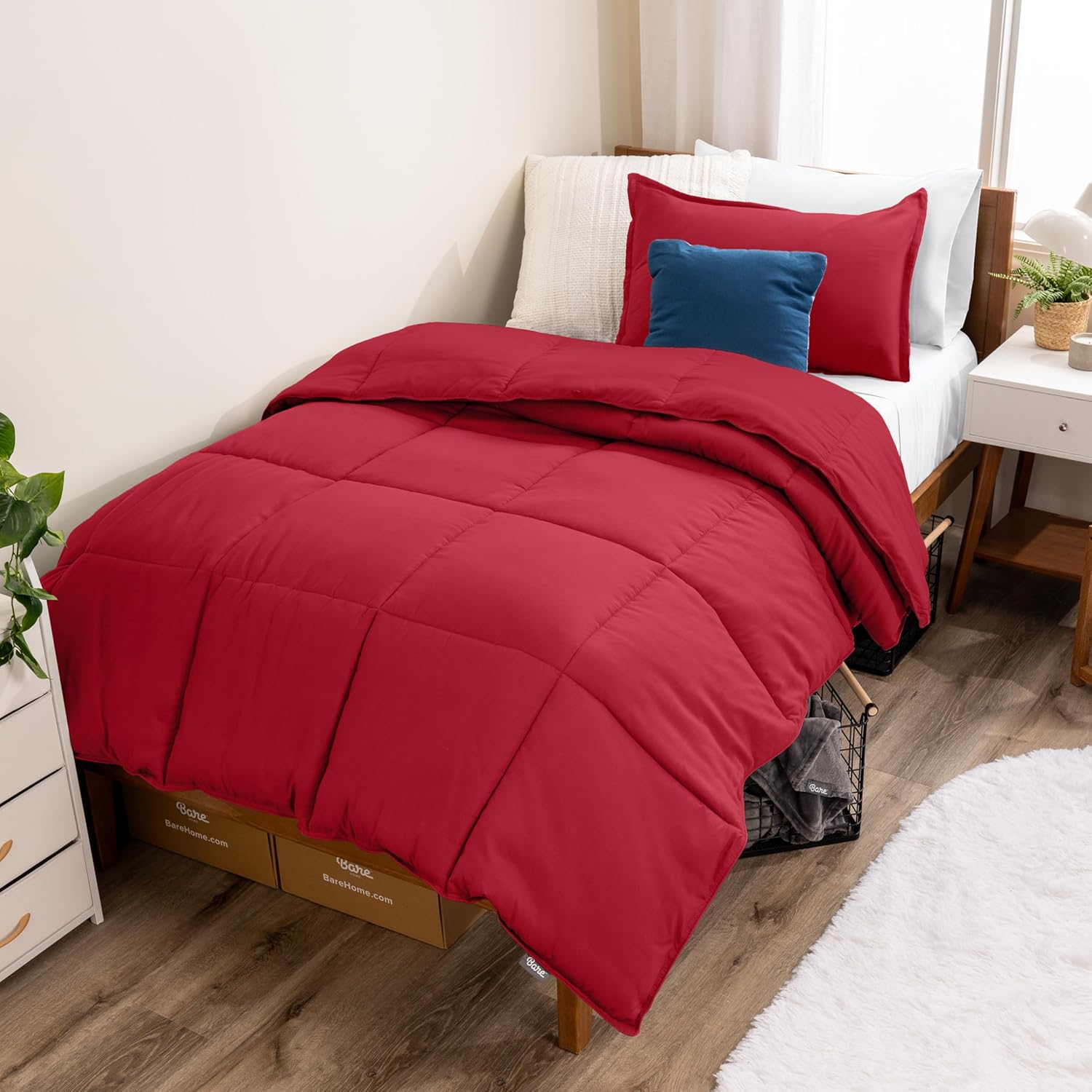 Bare Home Comforter Set - Ultra-Soft Goose Down Alternative