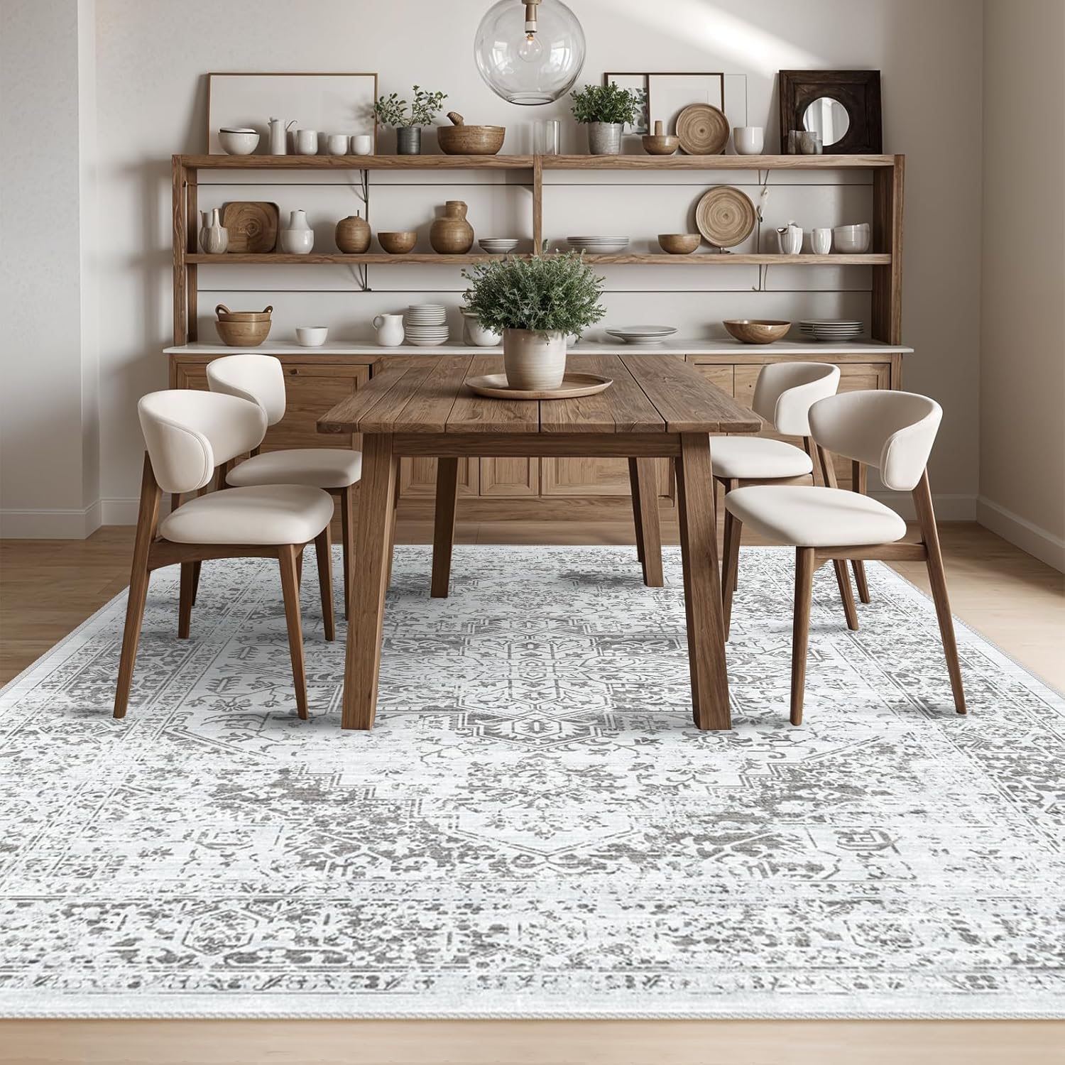 9x12 Washable Distressed Area Rugs for Living Room and Bedroom