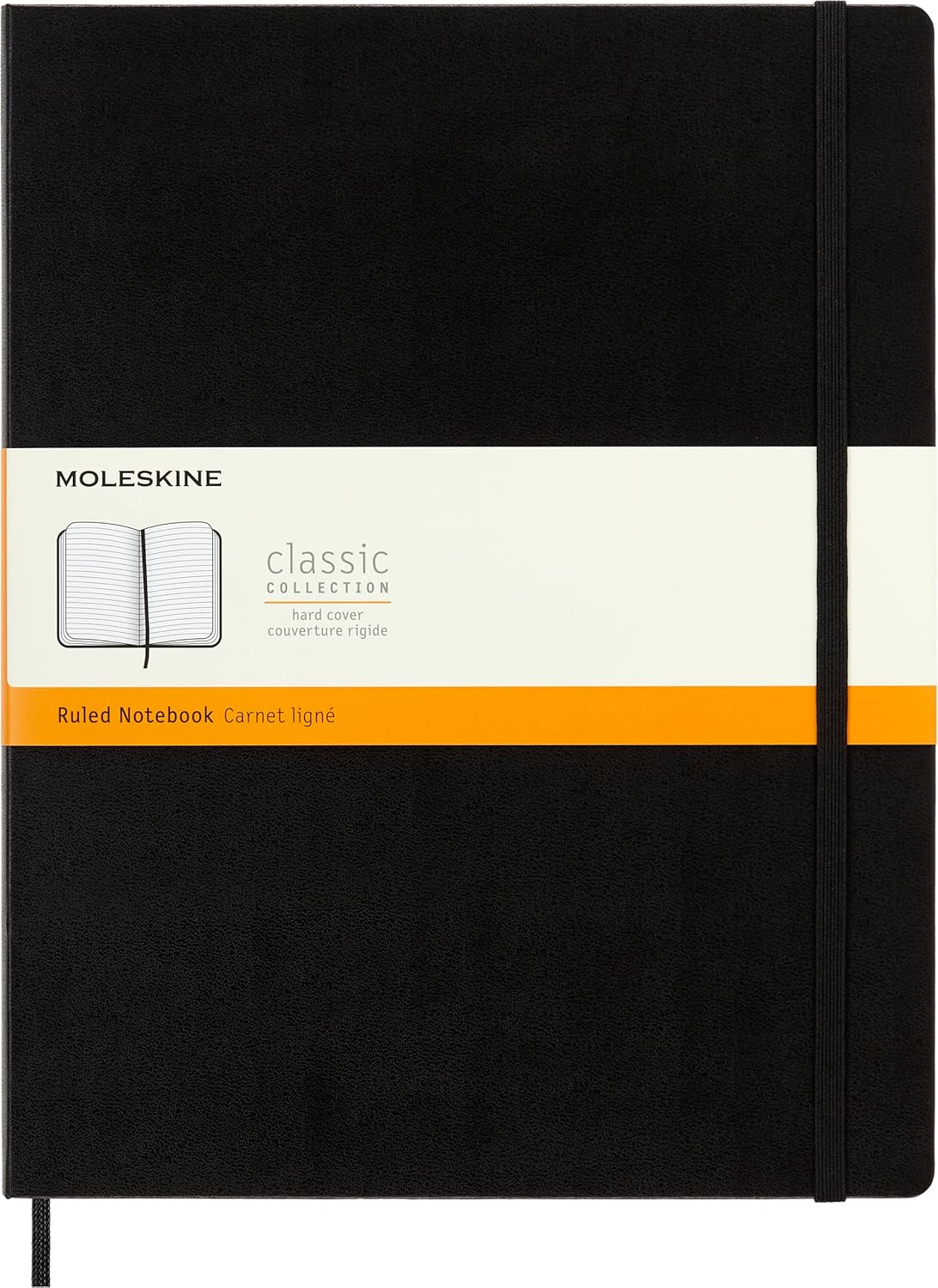 Large Moleskine Ruled Notebook, 192 Pages!