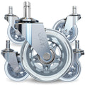 Roller Style Office Chair Wheels Set of 5 - Smooth Quiet Casters