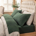 PURE ERA Jersey Knit King Sheet Set - Super Soft Forest Green