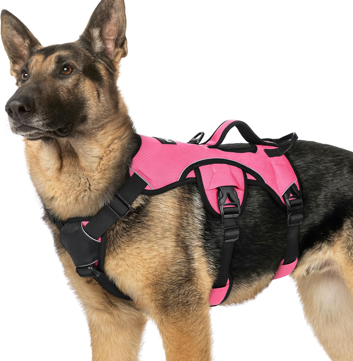 Escape Proof Dog Harness for Large Dogs by rabbitgoo - Pink