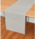Solino Home Linen Table Runner 14 x 72 in - Athena Oyster Grey