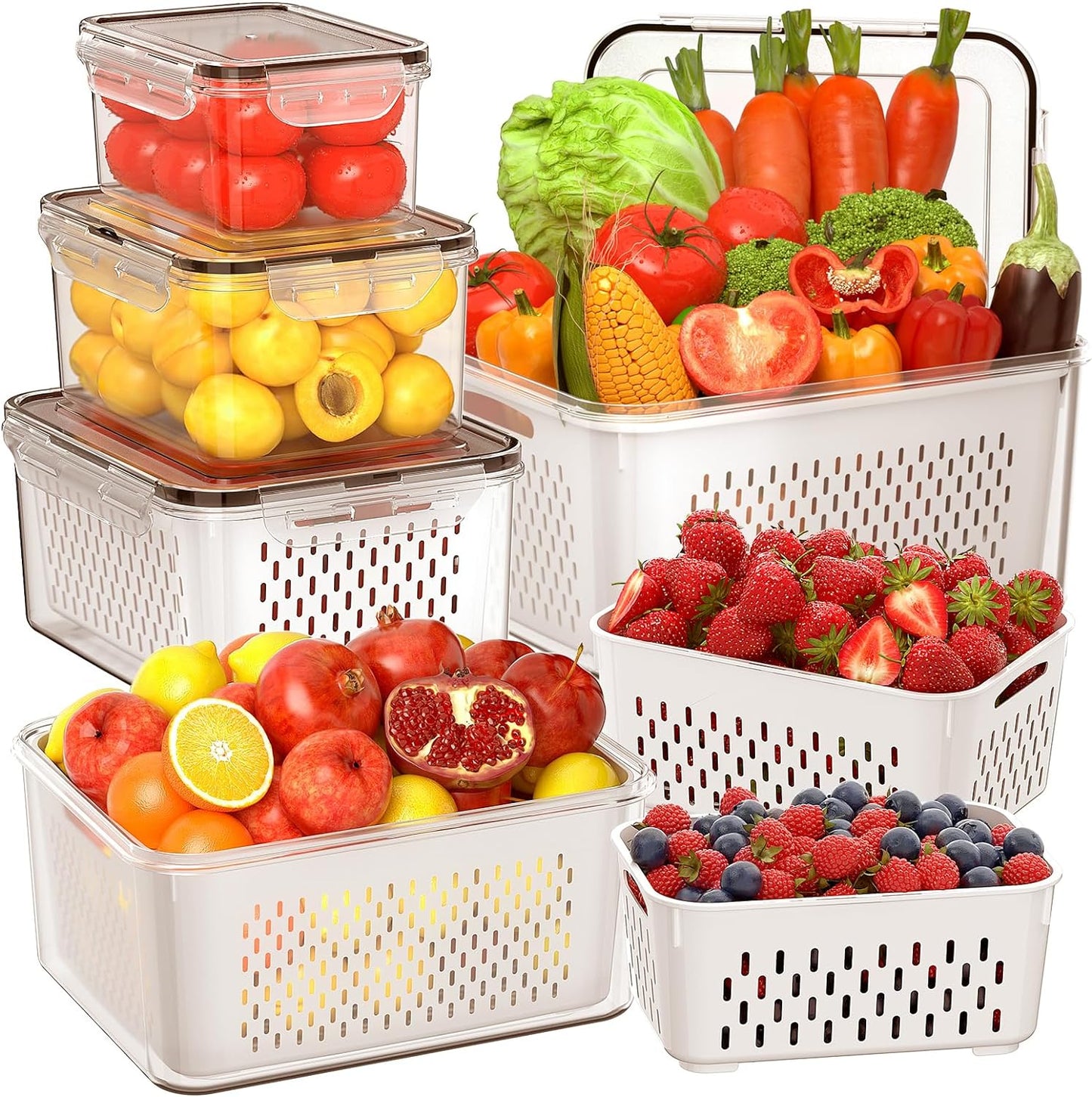 Airtight Fruit Storage Containers for Fresh Food!