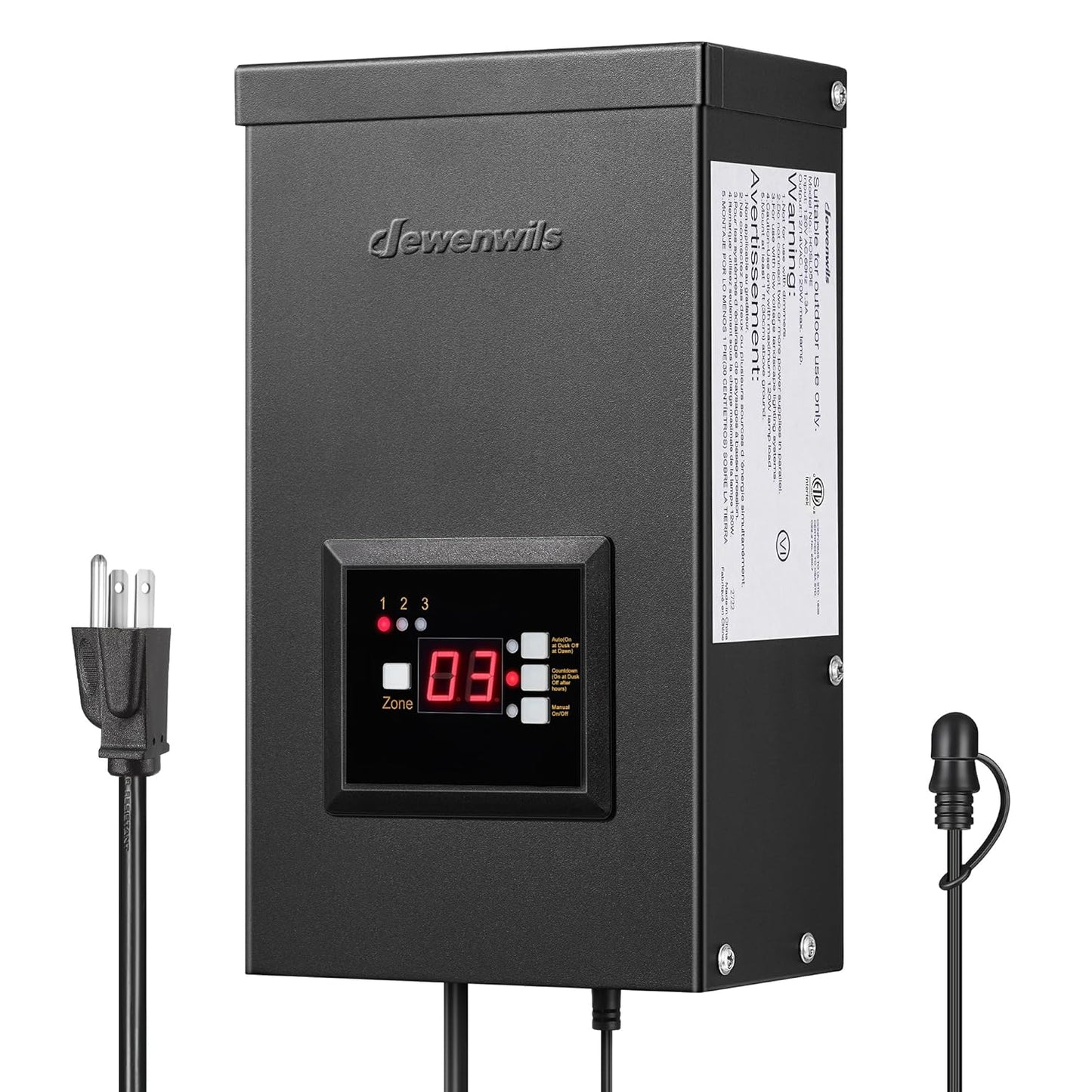 DEWENWILS 300W Low Voltage Transformer for Landscape Lighting