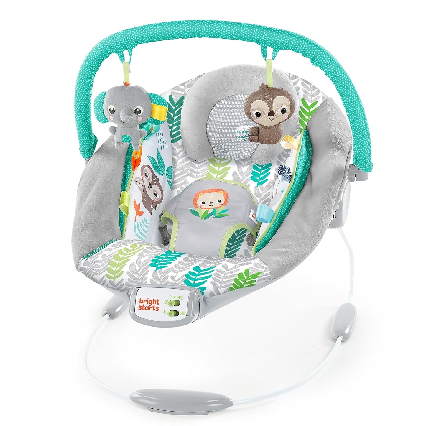 Comfy Baby Bouncer with Soothing Vibrations - Taggies, Music, Toy-Bar