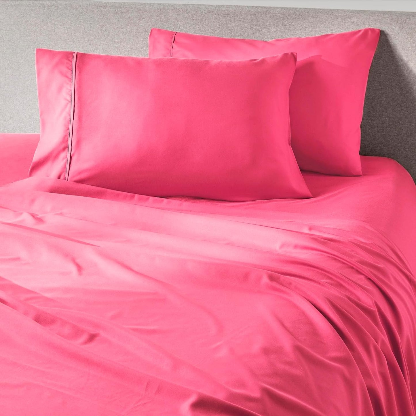PeachSkinSheets Passion Pink Sheet Set for Hot Sleepers XL Twin