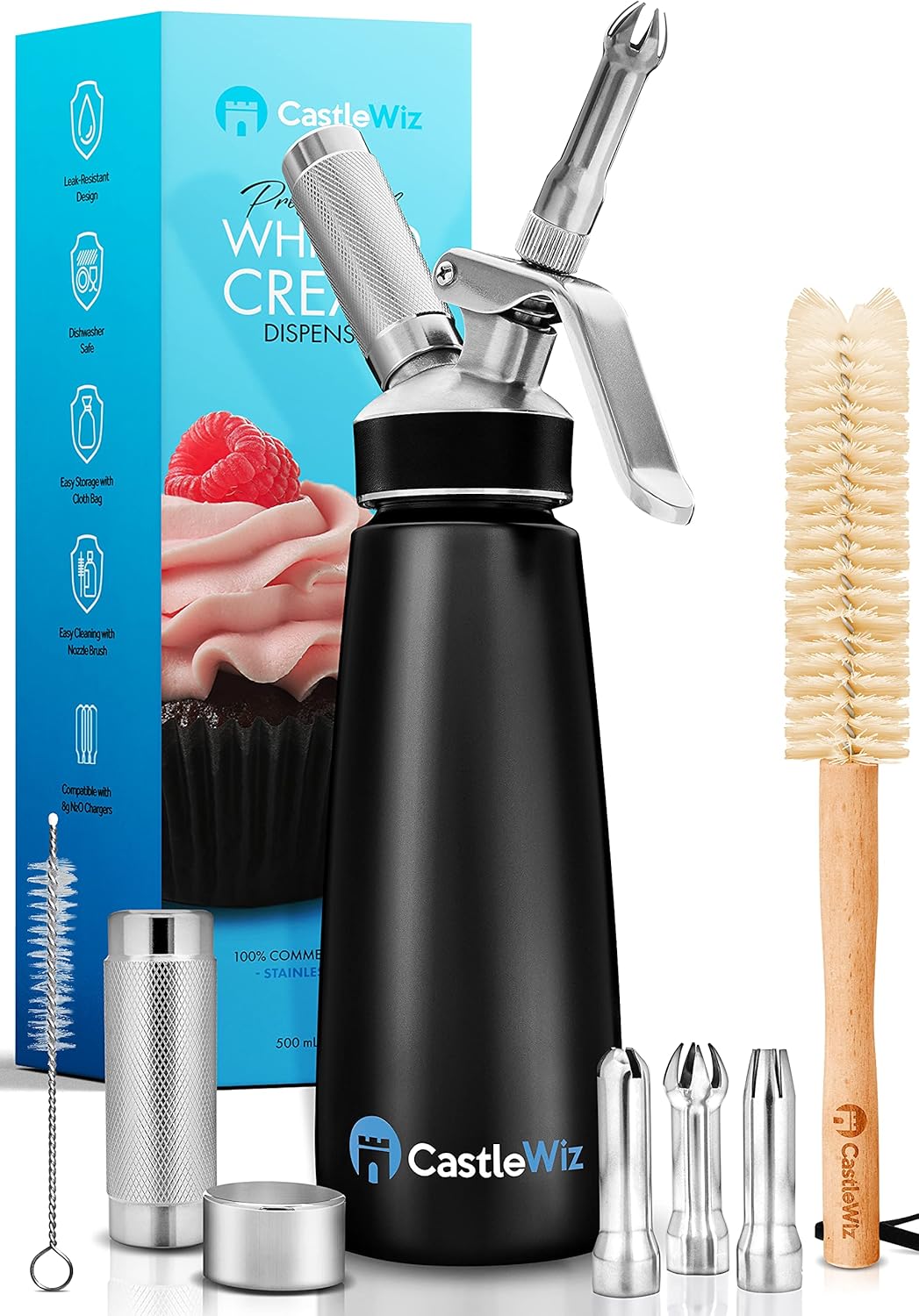 Whipped Cream Dispenser - Ultra Durable Stainless Steel Maker
