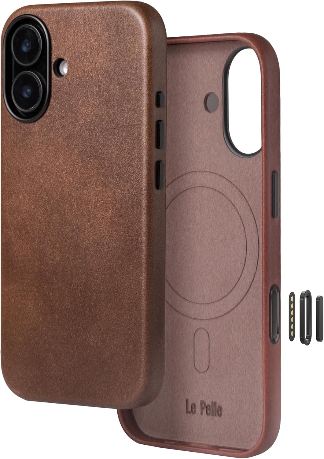 Handcrafted Premium Italian Leather Case for iPhone 17 - Cocoa Brown