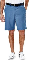 Haggar mens Cool 18 Classic Fit Expandable Waist Short - Regular & Big