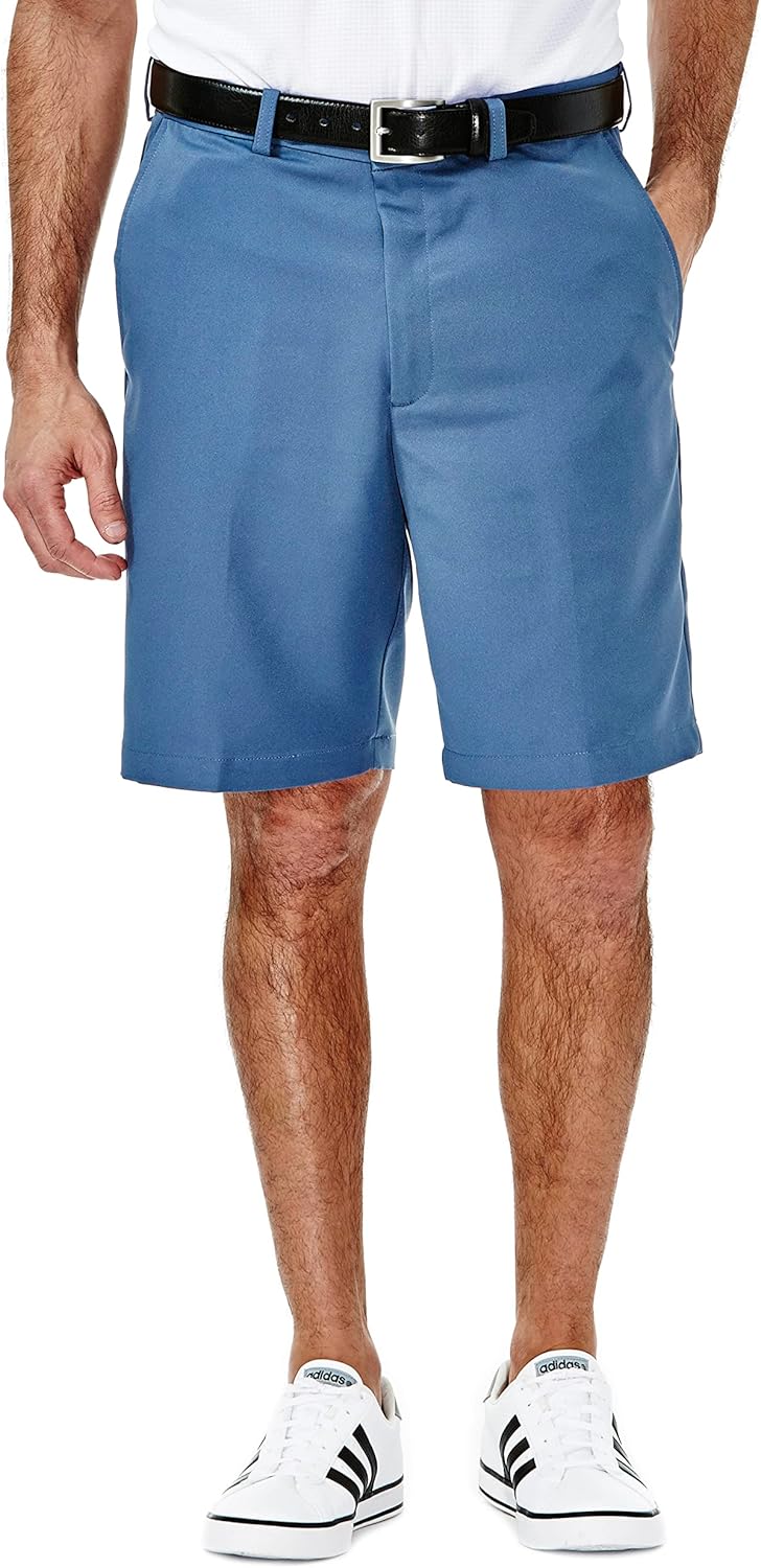 Haggar Cool 18 Classic Fit Expandable Waist Shorts for Men
