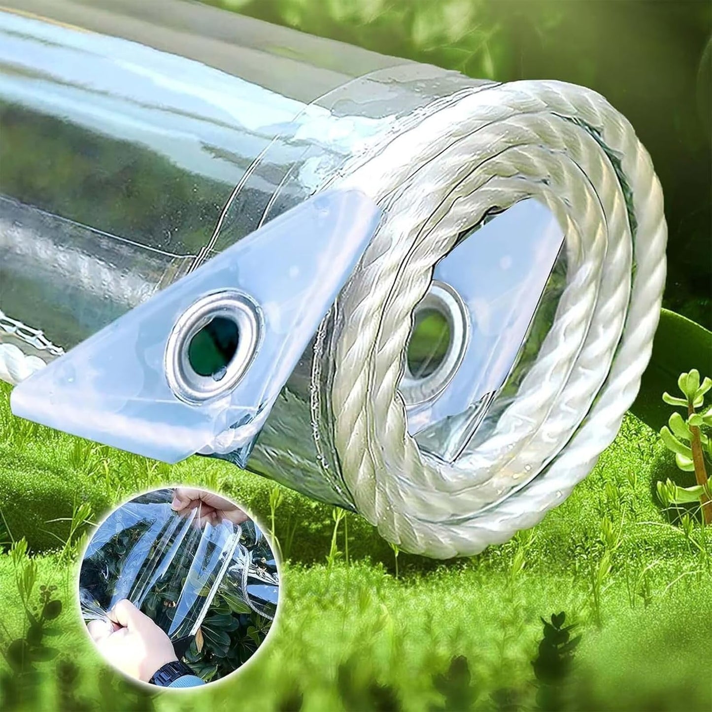 Clear Tarps with Grommets 8x10 FT for All Your Outdoor Needs