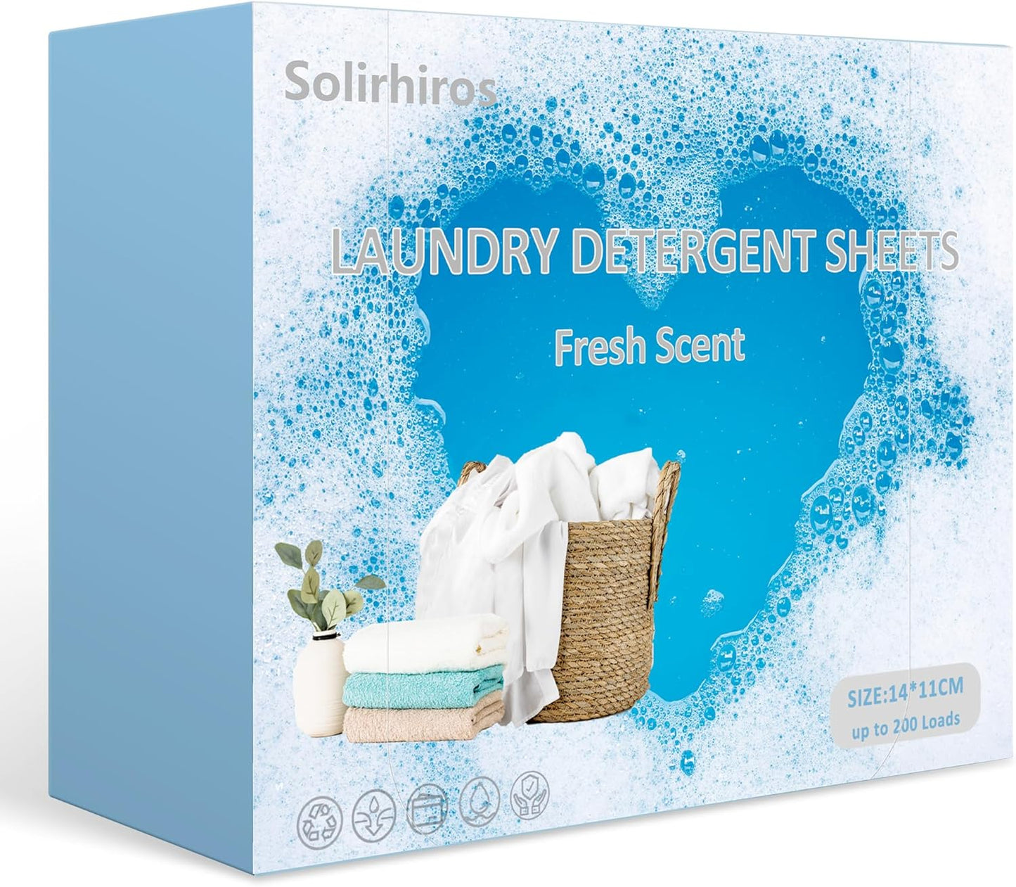 200 Load Zero Waste Laundry Sheets by Solirhiros