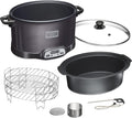2-in-1 Indoor Electric Smoker & Slow Cooker for Year-Round Flavor