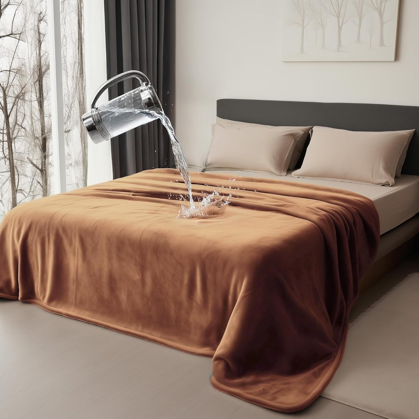 King Size Waterproof Blanket for Bed, Couch, Kids & Pets