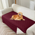 Genina Waterproof Couch Cover 86in Burgundy - Pet-Friendly Protection