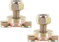 L Track Threaded Bolt Double Stud Fitting 2 Pack - Heavy Duty Anchors