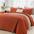California King Quilt Bedding Set Burnt Orange - Lightweight