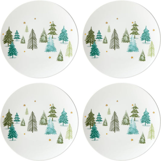 Lenox Balsam Lane 4-Piece Accent Plate Set for Holiday Hosting