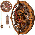 3D Wooden Puzzle Clock Kit - Industrial Vintage Wall Clock