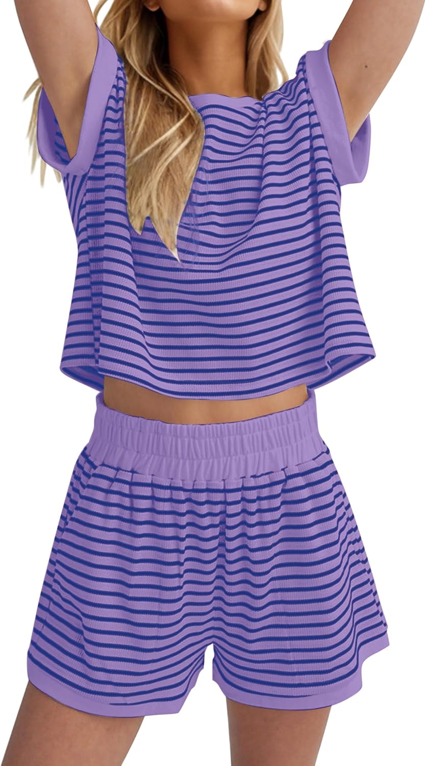 Women Summer 2 Piece Lounge Sets for Comfy Casual Style