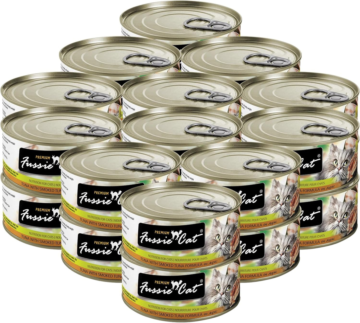 Fussie Cat Premium Tuna With Smoked Tuna In Aspic Wet Cat Food