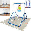 Foldable Gymnastic Bar for Kids Ages 3-9 - 9 Height Levels, 5 ft Bar