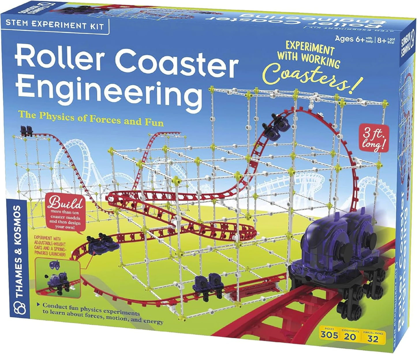 Roller Coaster Engineering STEM Kit for Fun Physics Learning