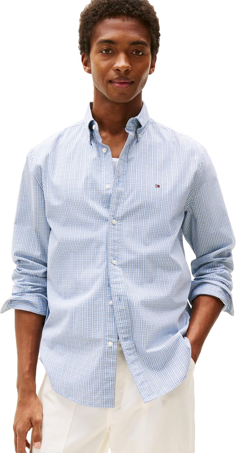 Tommy Hilfiger Long Sleeve Casual Button Down Shirts for Men