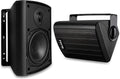 iHome IHSI-W400BT-PR-BLK Bluetooth Outdoor Speakers - 100W Patio Audio