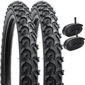 YUNSCM 16x1.95 Bike Tires and Heavy Duty Tubes for Mountain Bikes