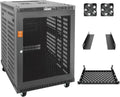 Tecmojo 15U Wall Mount Rack 23.6in Depth - Enclosed Mesh Door