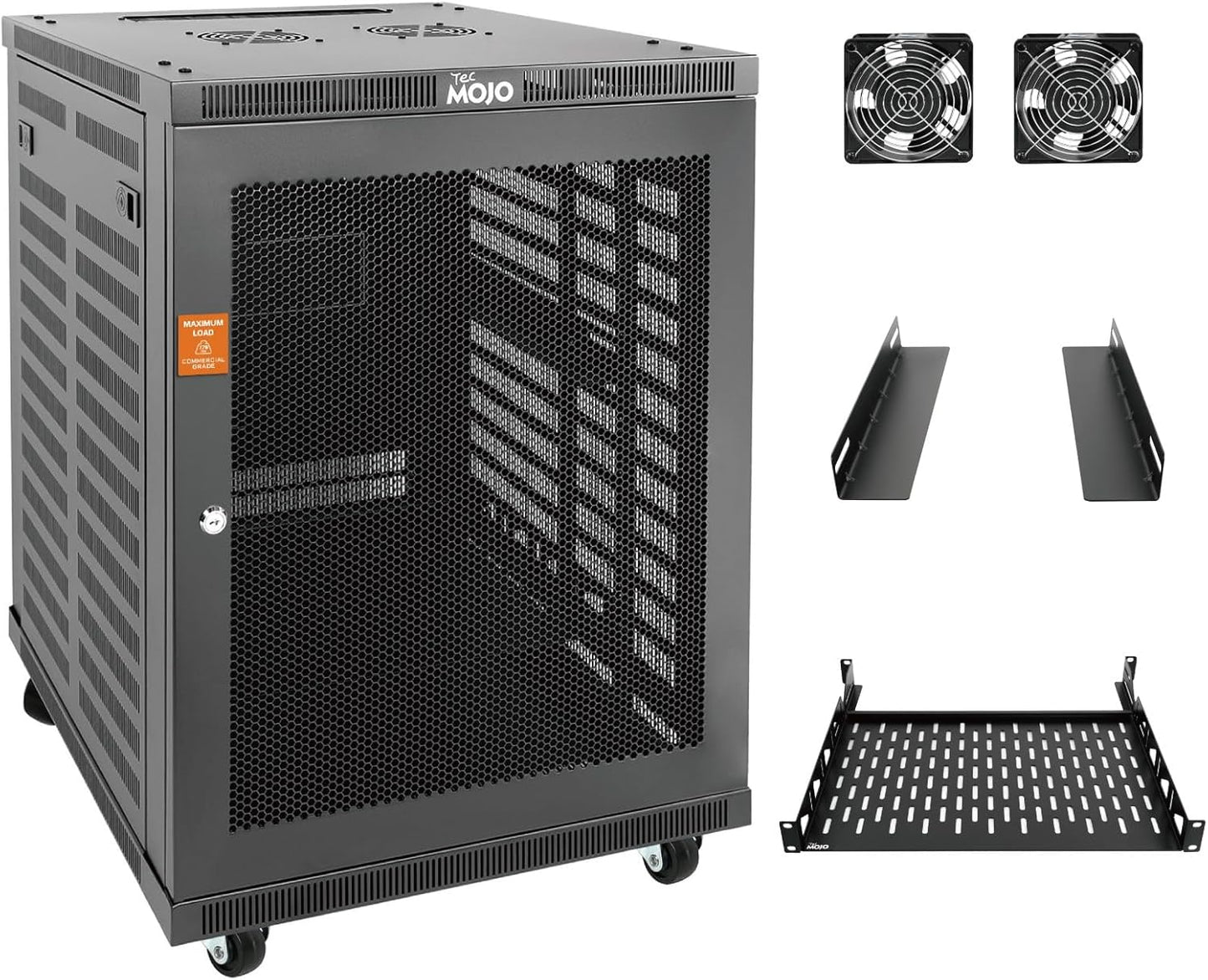 Tecmojo 15U Wall Mount Rack for Network and Server Gear