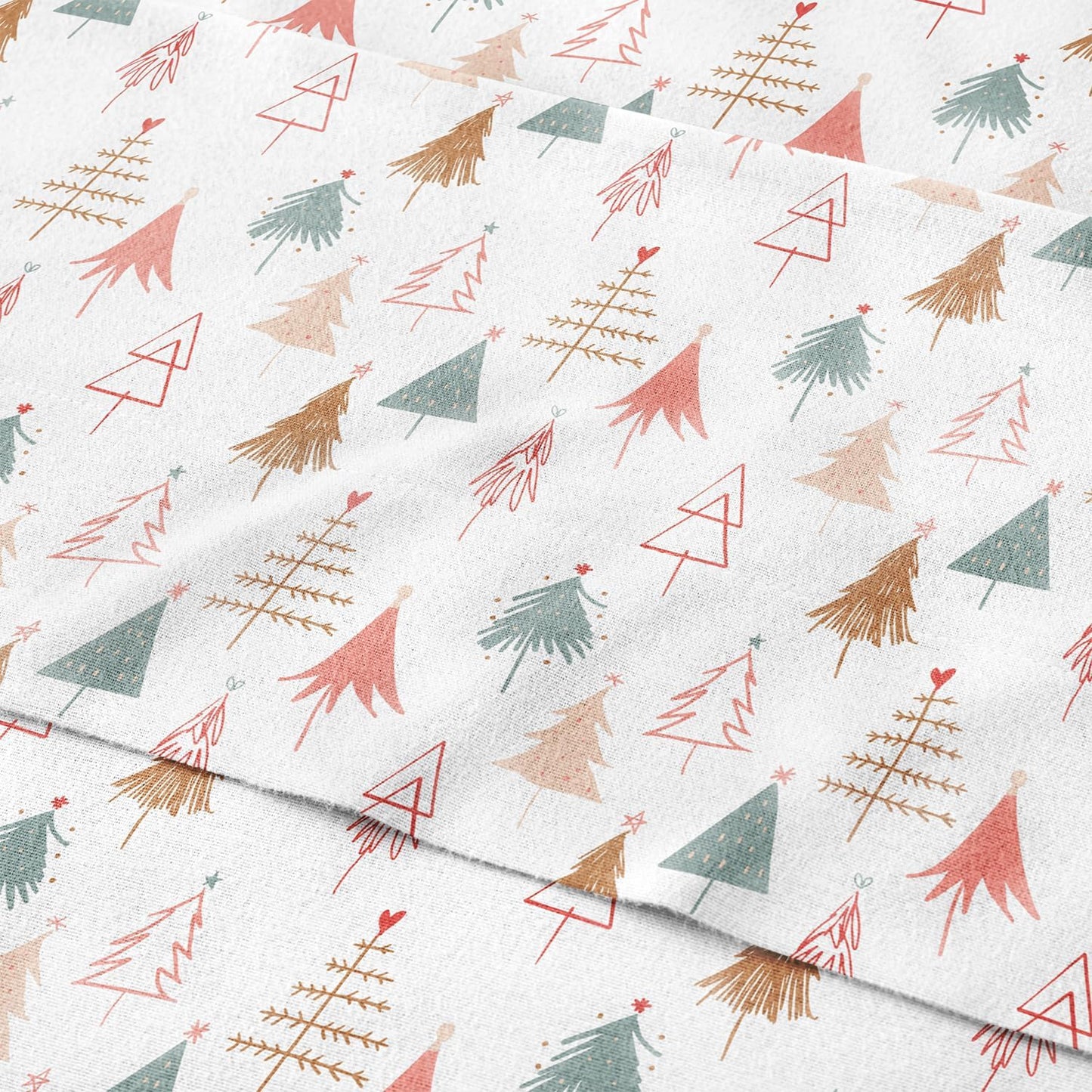 Flannel Christmas Sheets - Extra Soft Cotton Full Set for Winter
