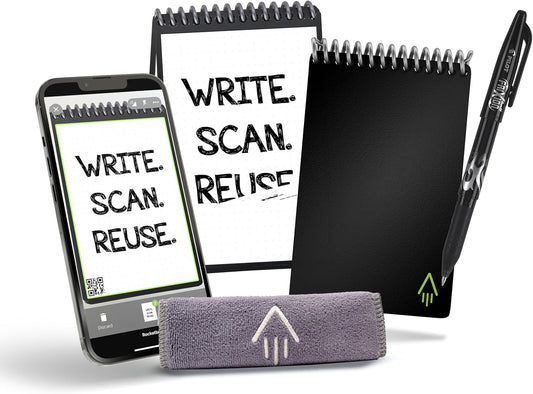 Rocketbook Mini Smart Reusable Notebook - Infinite Black